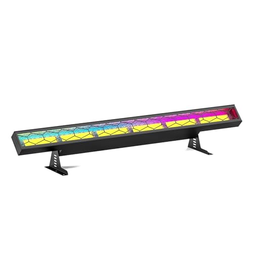 Wandfluter, 420W COB LED Retro Lichter Bar 6X60W COB + 120X0,2 W RGB LED Bühne Licht DMX512 DJ Lichter for Outdoor Hochzeit Party Show Club,Energieeffizienz von MERHOVO
