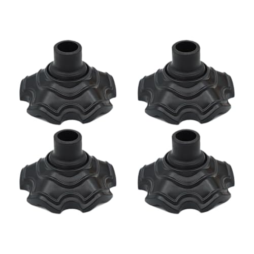 MERIGLARE 4x Moon Stuhlbeinschoner Schwarz Wiederverwendbare Camping Stuhlbeinkappe von MERIGLARE