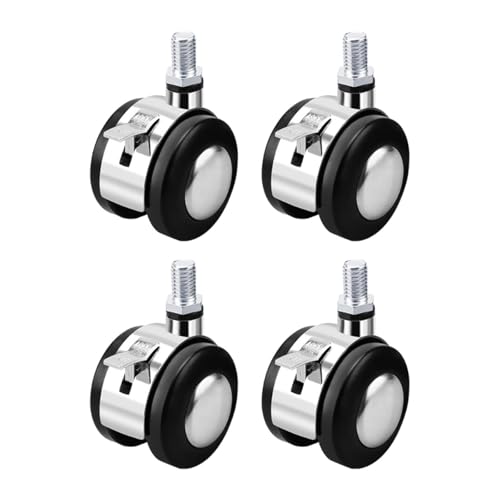 MERIGLARE 4x2 zoll Caster Räder Räder Heavy Duty Industrielle Rollen für Betten Schrank, mit Bremse MERIGLARE 4x2 zoll Caster Räder Räder Heavy Duty Industrielle Rollen für Betten Schrank, mit Bremse von MERIGLARE