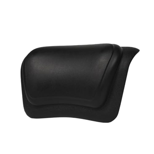 MERIGLARE Badewannenkissen Badekissen Nackenstützkissen Wellness Kissen Bietet Ergonomische Unterstützung für Den Kopfbereich Aus Abwaschbarem PU für Die Meist, Schwarz von MERIGLARE
