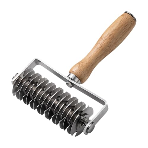 MERIGLARE Gebäck Gitter Roller Schneiden Holzgriff Edelstahl Ergonomischer Griff MERIGLARE Gebäck Gitter Roller Schneiden Holzgriff Edelstahl Ergonomischer Griff von MERIGLARE