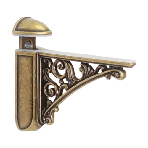MERIGLARE Holz Glas Regal Halterung Halterung Ersatz Einstellbare Halterung für Wohnzimmer, Bronze von MERIGLARE