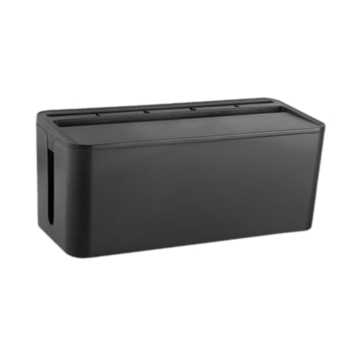 MERIGLARE Kabelmanagement Box Halter Gehäuse Praktisches Zubehör Kabelabdeckungsbox Organizer für TV Ständer Lose Kabelmanagement Tischplatte, Schwarz MERIGLARE Kabelmanagement Box Halter Gehäuse Praktisches Zubehör Kabelabdeckungsbox Organizer für TV Ständer Lose Kabelmanagement Tischplatte, Schwarz von MERIGLARE