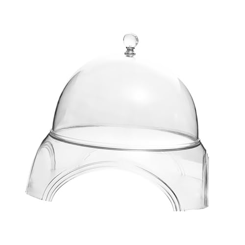 MERIGLARE Kuchenständer Kuchenplatte Tortenplatte Gebäckschale mit Durchsichtiger Haube Zum Hygienischen Aufbewahren von Speisen für Küche Esszimmer Und Hotels, S von MERIGLARE