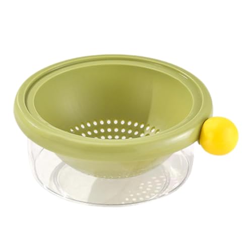 MERIGLARE Küchensieb, Abtropfschale, 2 in 1 Küchensieb Set für Salat Und Obst, Grün 18x7.5cm MERIGLARE Küchensieb, Abtropfschale, 2 in 1 Küchensieb Set für Salat Und Obst, Grün 18x7.5cm von MERIGLARE