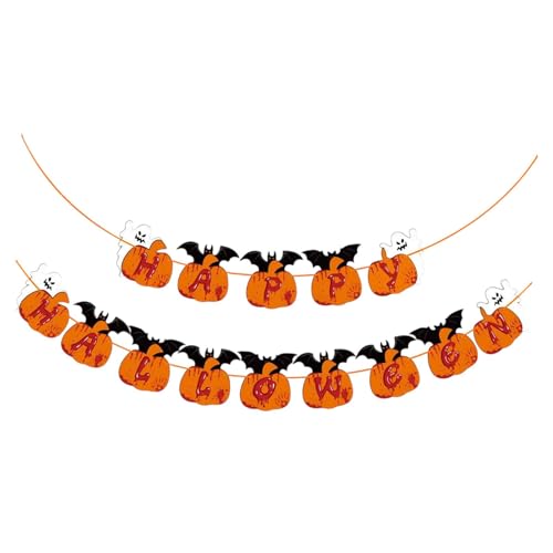 MERIGLARE Kürbis Wimpelkette, Halloween Banner, Halloween Dekoration MERIGLARE Kürbis Wimpelkette, Halloween Banner, Halloween Dekoration von MERIGLARE