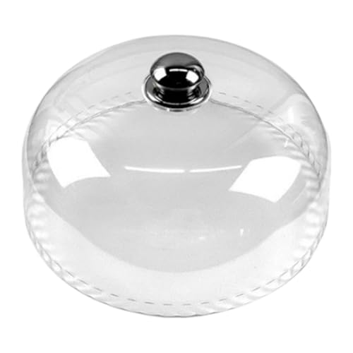 MERIGLARE Lebensmittelhaube Servierhaube Abdeckhaube Kuchenglocke Aus Robustem Pp Klare Sicht auf Speisen Schützt vor Staub für Familienfeiern Camping Esstisch, Dia 26 cm von MERIGLARE