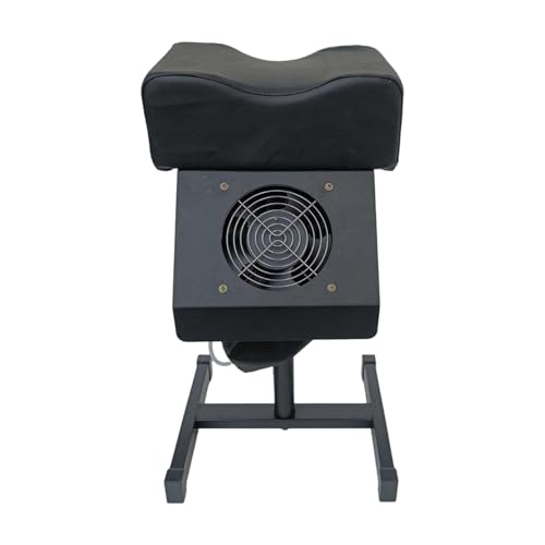 MERIGLARE Pediküre Hocker Pediküre Stuhl Fußständer Beinstütze Maniküre Hocker Verstellbare Beinauflage mit Metallstruktur für Spas Und Die Nagelpflege zu Haus, Schwarz von MERIGLARE