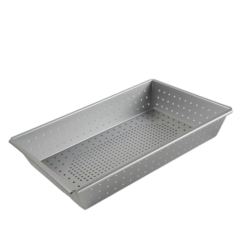MERIGLARE Pizzabackblech Als Vielseitige Brotbackform Und Tiefe Backform für Kuchen Aus Aluminiumlegierung mit Hohem Rand für Gleichmäßiges Backen für Hobbyköc, 11x7 Zoll von MERIGLARE