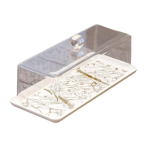 MERIGLARE Tortenständer mit Deckel Obstteller Vielseitiger Tortendeckel Serviertablett Dessert Servierteller für Veranstaltungen Backen, weißes Tablett MERIGLARE Tortenständer mit Deckel Obstteller Vielseitiger Tortendeckel Serviertablett Dessert Servierteller für Veranstaltungen Backen, weißes Tablett von MERIGLARE