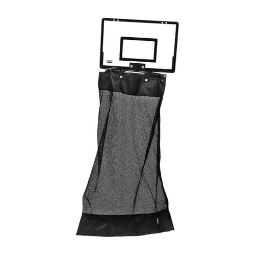 MERIGLARE Wäschesack Hängender Wäschekorb Aufbewahrungstasche Türwäschekorb Schmutzwäschebeutel Im Basketball Stil mit Großer Kapazität Und Bodenreißverschluss, Schwarz von MERIGLARE