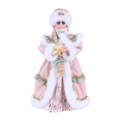 MERIGLARE Weihnachts Schneemädchen Puppe, Schreibtisch Ornament für DIY Projekte, Feengarten von MERIGLARE