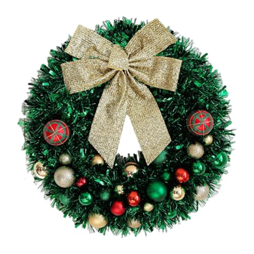 MERIGLARE Weihnachtskranz Türkranz Wandkranz Dekokranz Fensterkranz Aus Langlebigem PP Gefertigt mit Realistischer Optik für Haustür Fenster Feiern Und Als Gesc, GrÜn MERIGLARE Weihnachtskranz Türkranz Wandkranz Dekokranz Fensterkranz Aus Langlebigem PP Gefertigt mit Realistischer Optik für Haustür Fenster Feiern Und Als Gesc, GrÜn von MERIGLARE