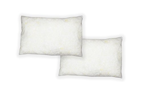 Dekokissen Kissen Sofakissen Couchkissen Schaumstoffflocken Füllung mit Reißverschluss (30 x 50 cm, 2) von MERINO Kissen und Steppbetten Manufaktur