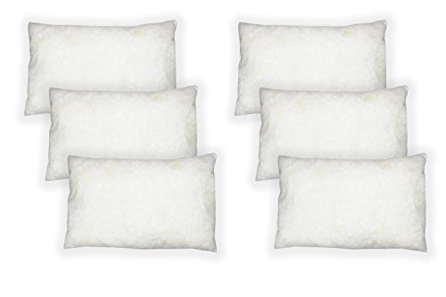 Dekokissen Kissen Sofakissen Couchkissen Schaumstoffflocken Füllung mit Reißverschluss (40 x 60 cm, 6) von MERINO Kissen und Steppbetten Manufaktur
