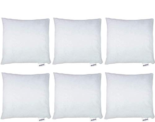 Merino-Betten 6er Set Kissen 50 x 50 cm | Kopfkissen | Sofakissen | Füllkissen mit Reißverschluss von MERINO Kissen und Steppbetten Manufaktur
