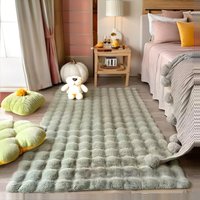 Bubble Plüsch Teppich Für Schlafzimmer - Viele Farben Und Größen Erhältlich, Bequemer Flauschiger Wohnzimmer, Lounge, Büro, Dicker, Bequemer von MERINOYA
