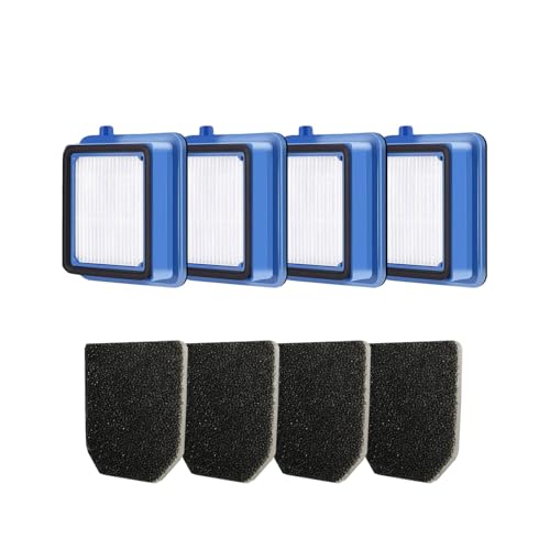 MROEM QX7 Filter für AEG - Filter Zubehör Set für AEG QX6 QX7 QX8-2 ASKW1 Staubsauger Ersatzteile Ersatzfilter Filterset für AEG mit 4 Vormotorfilter 4 Hygienefilter,Waschbar von MEROM