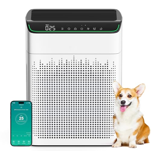 MERONTE Luftreiniger für Zuhause, großer Raum bis zu 1690 ft² mit PM 2,5 Luftqualitätsmonitor, WiFi- und Alexa-kompatibel, doppelseitiger Lufteinlass für Rauch und Geruch, 1 Packung + 4 Modi MERONTE Luftreiniger für Zuhause, großer Raum bis zu 1690 ft² mit PM 2,5 Luftqualitätsmonitor, WiFi- und Alexa-kompatibel, doppelseitiger Lufteinlass für Rauch und Geruch, 1 Packung + 4 Modi von MERONTE