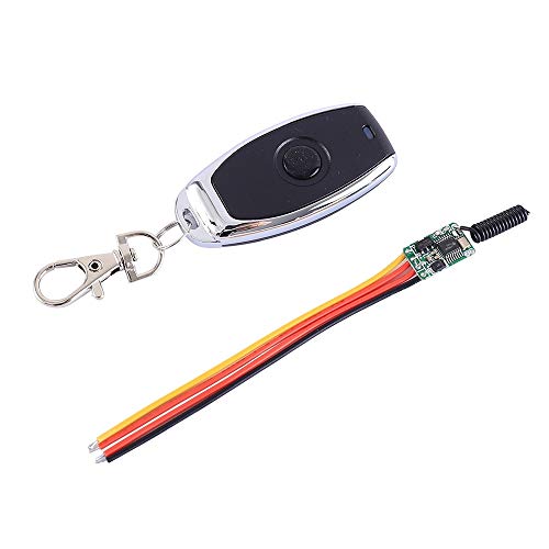 Drahtloses Fernbedienungsschaltermodul, DC 3,5 V-12 V 2A Micro Power Wireless Power Supply Controller Lockless Switch 433 MHz RF Wireless Transceiver Modul mit 1 Fernbedienung Drahtloses Fernbedienungsschaltermodul, DC 3,5 V-12 V 2A Micro Power Wireless Power Supply Controller Lockless Switch 433 MHz RF Wireless Transceiver Modul mit 1 Fernbedienung von MEROURII
