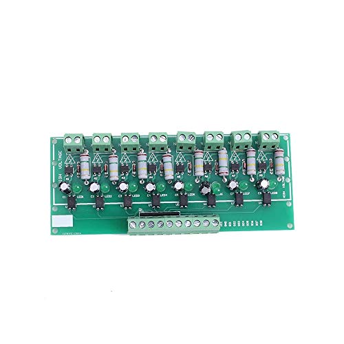 Optokoppler-Isolationsmodul, AC 110 V 220 V 8-Kanal-Optokoppler-Erkennungsmodul, PNP-AC-Testmodul mit hohem Ausgang, Leistungsüberwachung von MEROURII