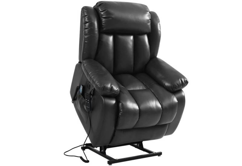 MEROUS Relaxsessel Elektrischer Fernsehsessel, TV-Sessel, Liegesessel mit Aufstehhilfe, Massage, Vibration, Heizung & Liegefunktion von MEROUS