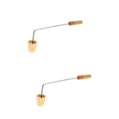 2 Stk Kreppform Bunuelos Keksform Pfannkuchenformer Waffeleisen aus Formen Backform für Gebäck Backform für Pfannkuchen werkzeug Eierkuchenform Mini goldene Tassenform Kupfer MERRYHAPY von MERRYHAPY