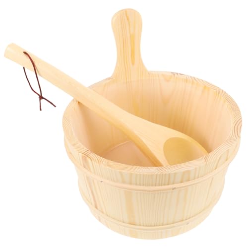 MERRYHAPY Dampfsauna- Essential Holzeimer-Set Saunaeimer Schaufel Handgefertigtes Holzfass für die Saunastunde MERRYHAPY Dampfsauna- Essential Holzeimer-Set Saunaeimer Schaufel Handgefertigtes Holzfass für die Saunastunde von MERRYHAPY