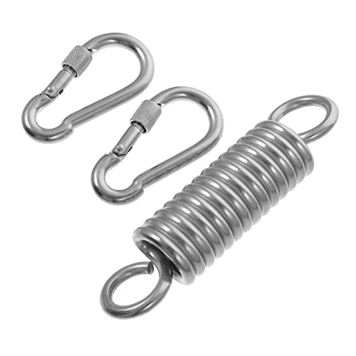 MERRYHAPY 1 Satz Telescopischer Federhaken Set Teiliges Hängematten Haken Set für und Fitnessgeräte Rostfrei und Belastbar Vielseitig Einsetzbar von MERRYHAPY