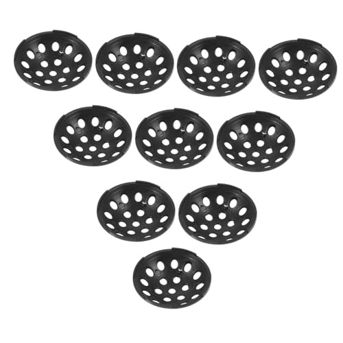 MERRYHAPY 10 Stück Teiliges Bonsai Pflanzentopf Gitter Pad Atmungsaktive Drainage Matte Verhindert Bodenverlust Rundes Netz für Blumentöpfe und Keramikschalen Fördert Gesunde von MERRYHAPY
