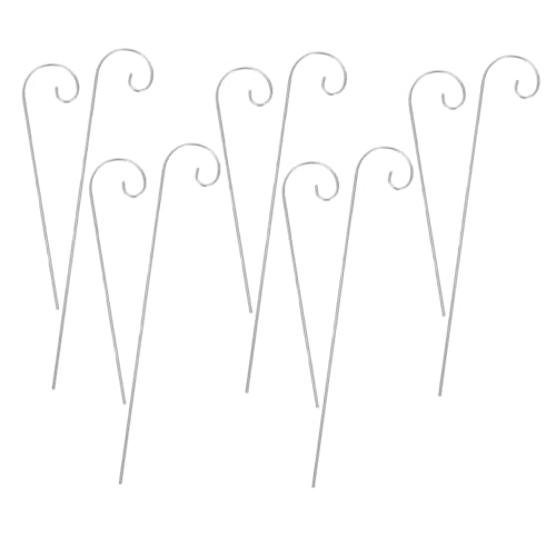 MERRYHAPY 10 Stück Teiliges Metall hirtenstab Gartenstecker Wetterfeste Pflanzenmarkierer für Outdoor Garden Label Vielseitige Gartenaufhängung Einfache Installation Dekorative von MERRYHAPY