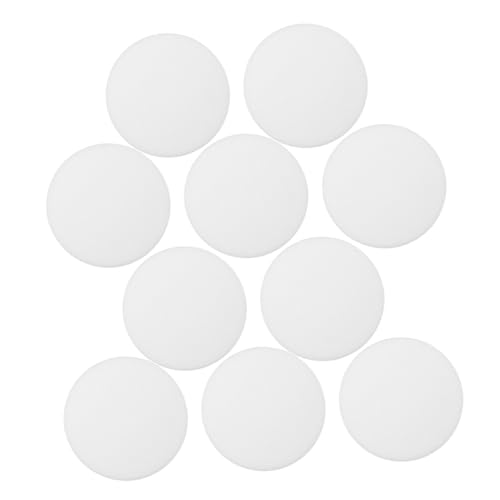 MERRYHAPY 10 Stück Teiliges Rundes Downlight Diffusor Lampenschirm aus Kunststoff Blendfreier Deckenlampen-abdeckung Langlebig Lichtecht Augenbelastung Einfache Montage für Büro und Zuhause von MERRYHAPY