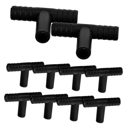 MERRYHAPY 10 Stück Teiliges T förmige Schlauchverbinder für Tischbrunnen Ersatz schlauchkupplungen zur Wasserverteilung bei Desktop wasserfällen Einfache DIY Installation Langlebig und von MERRYHAPY