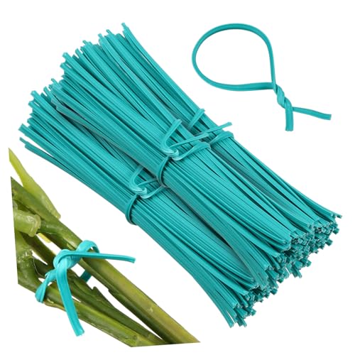 MERRYHAPY 1000 Stück Verzinkte Drahtbänder Pflanzenbindedraht Flexibel Pvc beschichtet Grün Vielseitig Einsetzbar zur Pflanzenstütze Kabel Beutelbindung Garten Zubehör von MERRYHAPY