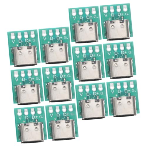 MERRYHAPY 12stücke USB c PCB Adapter Board c Stecker Weiblich USB Für Kabel Zubehör MERRYHAPY 12stücke USB c PCB Adapter Board c Stecker Weiblich USB Für Kabel Zubehör von MERRYHAPY
