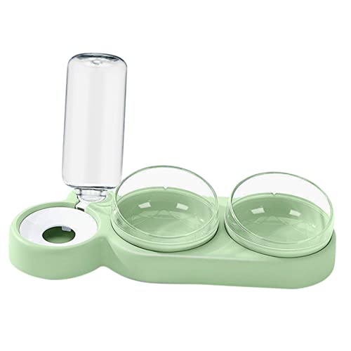 MERRYHAPY 1Satz Futter und Wassernapf für Haustiere Schräg Ergonomisch Design Schützt die Wirbelsäule für Katzen und Hochwertige Verarbeitung zu Reinigen von MERRYHAPY