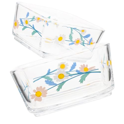 MERRYHAPY 2 Stück Glas Futternapf für Hamster Meerschweinchen Chinchilla Kippsichere Kleine Tierschüssel Langlebig Leicht zu Reinigen Geeignet für Futter und Wasser Weißes Blumen Design MERRYHAPY 2 Stück Glas Futternapf für Hamster Meerschweinchen Chinchilla Kippsichere Kleine Tierschüssel Langlebig Leicht zu Reinigen Geeignet für Futter und Wasser Weißes Blumen Design von MERRYHAPY
