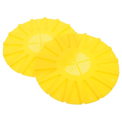 MERRYHAPY 2 Stück Kanal Bienenstock fluchtplatte Kunststoff Rundes Bienenstock ausgangsventil Imkereiausrüstung Bienentraube übertragungswerkzeug Bienenzucht Zubehör Gelb von MERRYHAPY