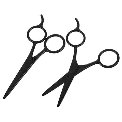 MERRYHAPY 2 Stück Präzise Bartschere und Augenbrauenschere aus Edelstahl Set Multifunktional für Bart Haar Gesichtspflege Ergonomisch Leicht für Herren und Damen von MERRYHAPY