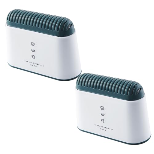 MERRYHAPY 2 Stück Refrigerator Box mit Aktivkohle Wiederverwendbarer Geruchsentfernender Kasten aus Langlebigem PP Kompakt und Tragbar für Kühlschrank Gefrierschrank und Andere Räume von MERRYHAPY