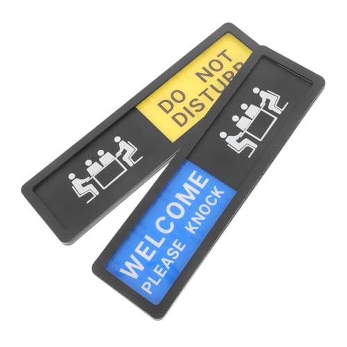 MERRYHAPY 2 Stück Schild Schiebbar Türschild für Büro Konferenzraum Datenschutz Anzeige Besetzt Frei Türanzeige Einfach Bedienen Langlebiges Material von MERRYHAPY