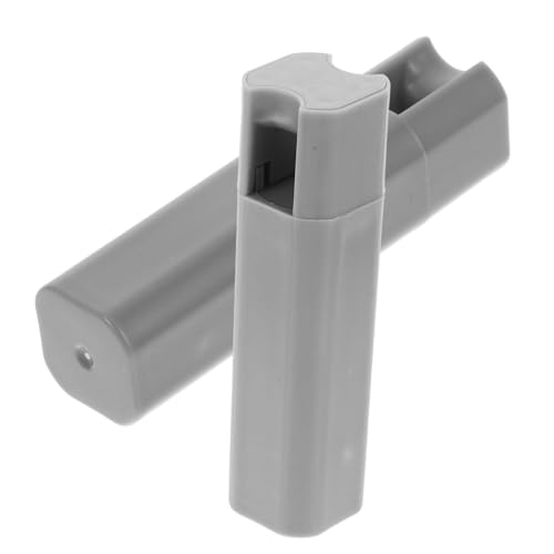 MERRYHAPY 2 Stück Teiliges Gardinengewicht aus Kunststoff Matte Jalousie Zugschnurknöpfe Antirutschfestes Design Graue Fensterrollo Zugenden für Einfache Bedienung und Stilvolle Verdunkelung von MERRYHAPY