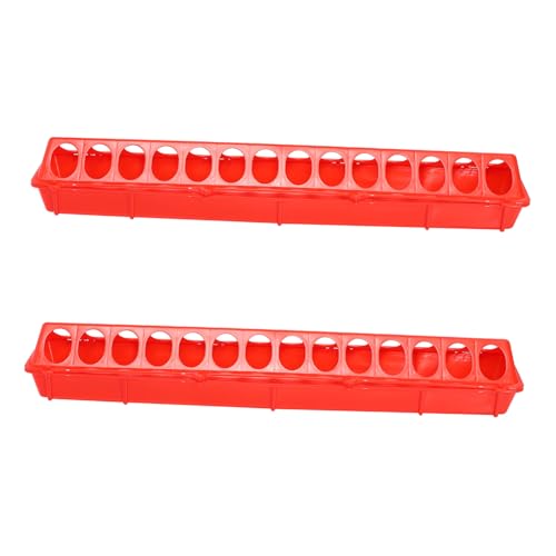MERRYHAPY 2 Stück Teiliges Geflügelfuttertrog aus Hochwertigem Langlebig und Geruchlos mit Glatter Oberfläche und Anti verspritzeffekt Geeignet für Hühner Fütterung im Garten und MERRYHAPY 2 Stück Teiliges Geflügelfuttertrog aus Hochwertigem Langlebig und Geruchlos mit Glatter Oberfläche und Anti verspritzeffekt Geeignet für Hühner Fütterung im Garten und von MERRYHAPY