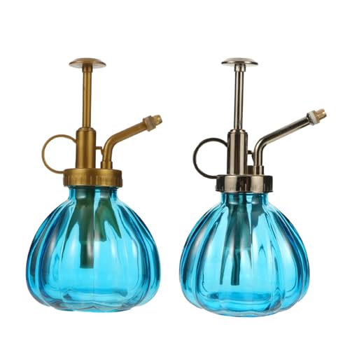 MERRYHAPY 2 Stück Teiliges Glas Pflanzensprüher Mini Bewässerungsflasche mit Ergonomischem Griff Vintage Wasserzerstäuber für Zimmerpflanzen Sukkulenten Bonsai und Blumenpflege Dekorativ von MERRYHAPY