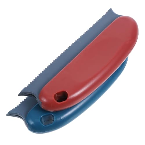 MERRYHAPY 2 Stück Tierhaarentfernerbürste mit Doppelter Gezahnter Struktur Langlebiger Abs TPR Material Effektives Entfernen von Katzen Hundehaaren Teppichen Möbeln Kleidung Sofa Auto von MERRYHAPY