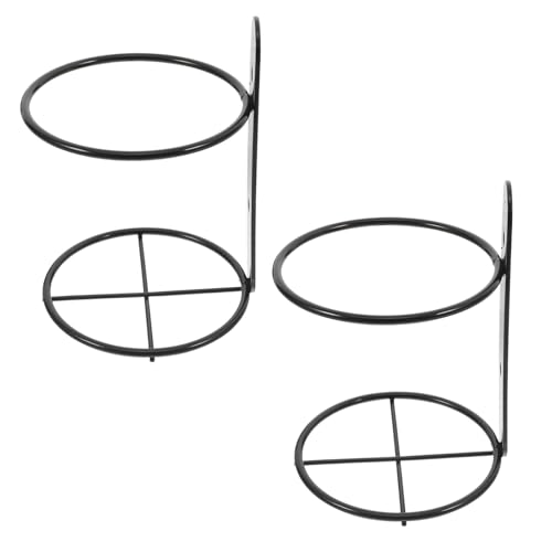 MERRYHAPY 2 Stück Wand Weinflaschenhalter Einzelne Flasche Metall Wandmontage Weinregal Schwarz Robust Modern für Zuhause Bar Restaurant Küche von MERRYHAPY