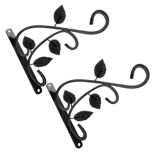 MERRYHAPY 2 Stück Wandhalterung Blumenampel aus Eisen Stabile Pflanzenhalterung für Balkon und Garten Wetterfeste Wandhaken für Hängende Blumentöpfe Elegante Schwarze Zufällige Farbe MERRYHAPY 2 Stück Wandhalterung Blumenampel aus Eisen Stabile Pflanzenhalterung für Balkon und Garten Wetterfeste Wandhaken für Hängende Blumentöpfe Elegante Schwarze Zufällige Farbe von MERRYHAPY