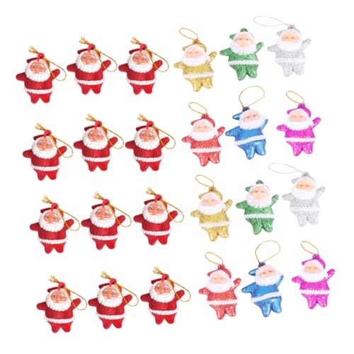 MERRYHAPY 24stücke Teiliges Weihnachtsbaum Ornament Mit Lustigen Weihnachtsmann-anhängern Hängende Dekoration Für Festlichkeiten Winterpartys Und Weihnachtliche Anlässe von MERRYHAPY