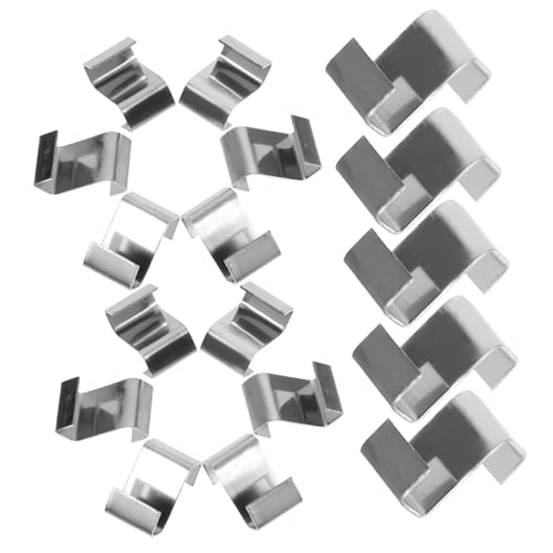 MERRYHAPY 25 Stück Teiliges Gewächshaus Z Clips aus Edelstahl Förmige Verglasungsklemmen zur Sicheren Befestigung von Glasplatten Windfeste Einfache Anbringung Langlebige Metallhalterungen von MERRYHAPY