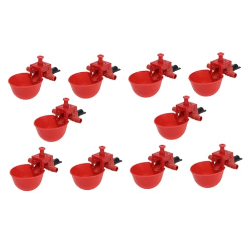 MERRYHAPY 30 Stück Automatischer Kunststoff Geflügel Trinknapf mit Einstellbarer Wassermenge Roter Geflügel Wasserspender für Hühner Tauben Küken und Vögel Langlebiger Trinkautomat für MERRYHAPY 30 Stück Automatischer Kunststoff Geflügel Trinknapf mit Einstellbarer Wassermenge Roter Geflügel Wasserspender für Hühner Tauben Küken und Vögel Langlebiger Trinkautomat für von MERRYHAPY